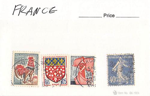 France 4 different of 4 total stamps included (SC0_270)