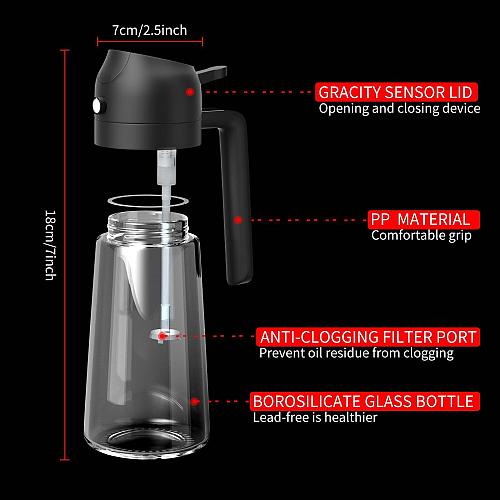 Oil Dispenser For Kitchen Oil Sprayer For Cooking 2 in 1 Oil Dispenser and Oi...