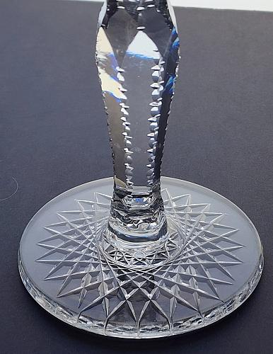 American Brilliant Period Cut Glass compote, Antique c1925