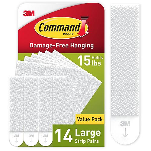 Command 15 lb Large Picture Hanging Strips 14 Pairs 28 Command Strips Damage ...