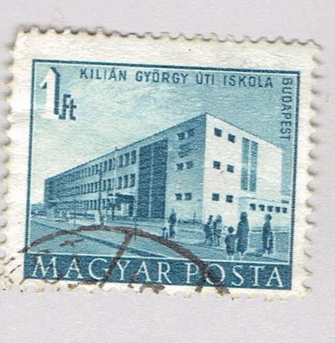 Hungary Building blue one Used (BP92332)