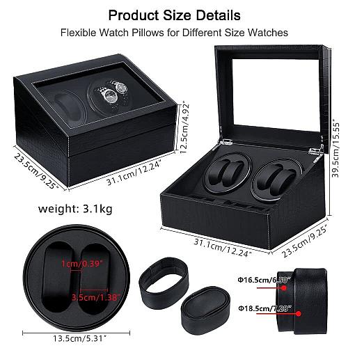 J&T Technology Automatic Watch Winder4+6 Watch Winder for Automatic WatchesWa...