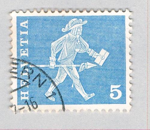 Switzerland Messenger blue 5c 2 (AP126914)