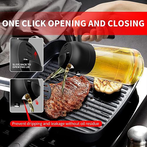 Oil Dispenser For Kitchen Oil Sprayer For Cooking 2 in 1 Oil Dispenser and Oi...