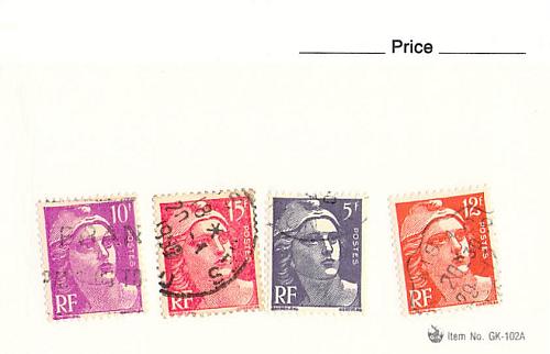 France 4 different of 4 total stamps included (SC0_310)
