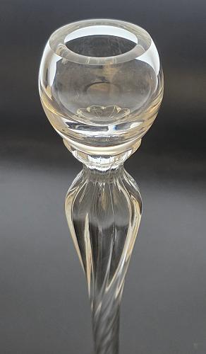 Signed pair Lenox Aria candle sticks Crystal Made in USA Mt Pleasant PA