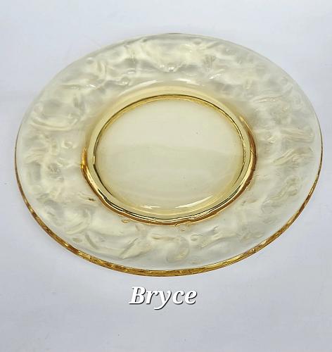 8 piece Bryce El Rancho amber glass plates