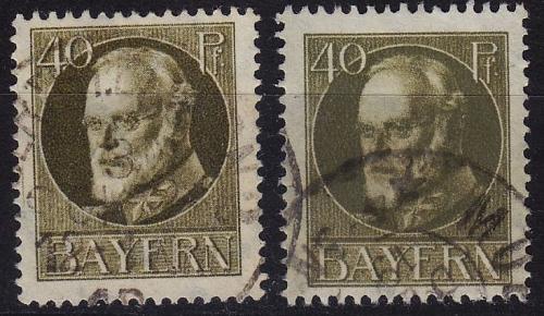 GERMANY Bayern Bavaria [1914] MiNr 0100 I, II ( O/used ) [02]