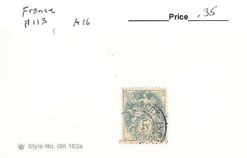 France 113 Used 1900 (SC0_163)