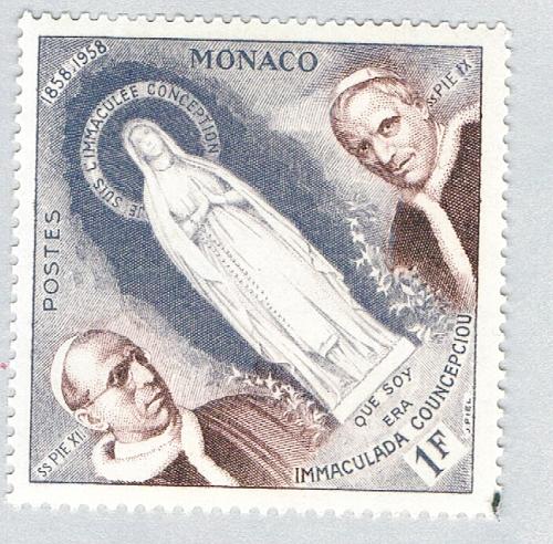 Monaco 412 Unused Popes Pius IX and XII 2 1958 (BP62012)