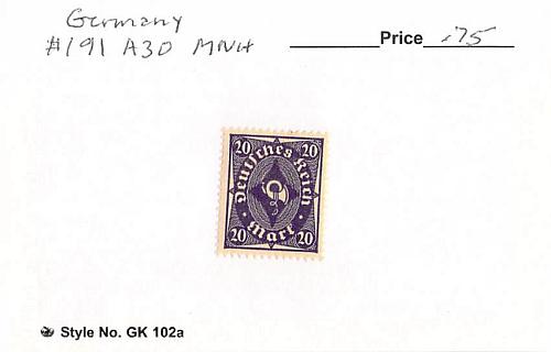 Germany 191 Unused (SC0_723)