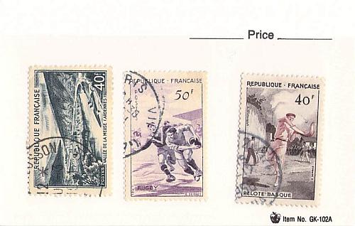 France 3 different of 3 total stamps included (SC0_190)