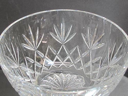 Signed Lenox Cut glass Charleston medium bowl Crystal