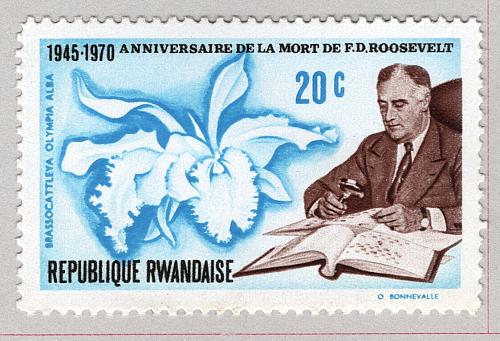 Rwanda Unused FDR collecting stamps blue 20 (BP85421)