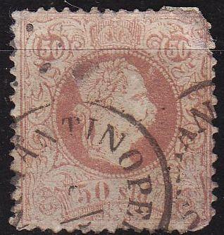 &Ouml;STERREICH AUSTRIA [1867] MiNr 0041 II ( O/used ) [02] M&auml;ngel