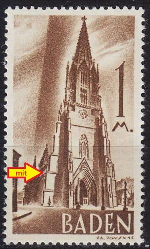 GERMANY Alliiert Franz. Zone [Baden] MiNr 0013 yv II ( **/mnh )