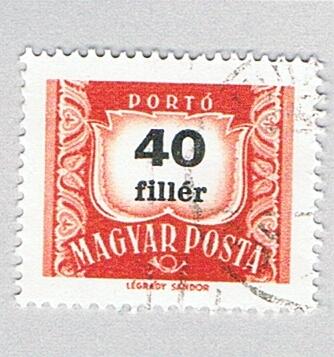 Hungary Used Numeral 40 red (BP84515)