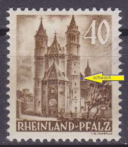 GERMANY Alliiert Franz. Zone [RheinlPfalz] MiNr 0039 y VI ( */mh )