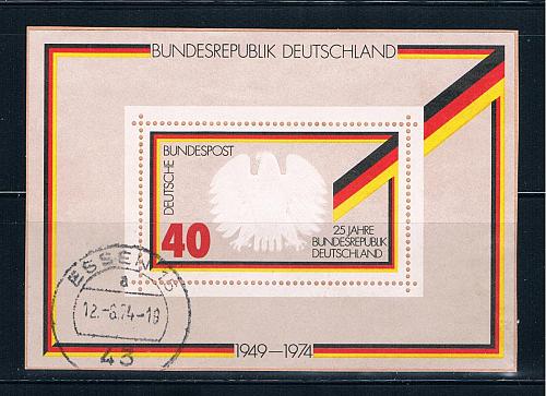 Germany 1145 Used Sounvenir Sheet (GI0188P27)+