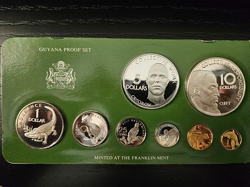 1977 Guyana Silver Proof Set