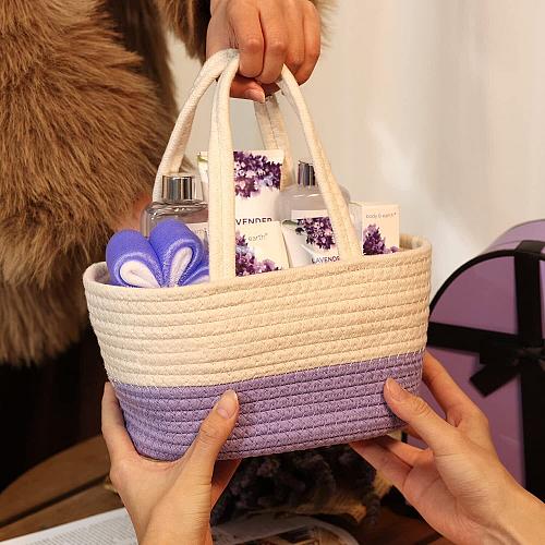 Spa Gift Baskets for Women - Body & Earth 11pcs Lavender Gift Sets with Bubbl...