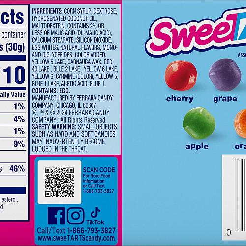 SweeTARTS Mini Chewy Candy Mixed Fruit Theater Box 3.75 oz 12 count