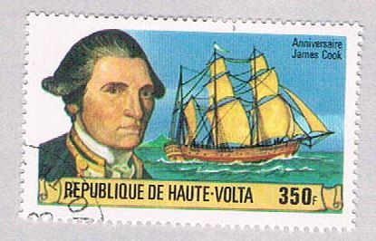 Burkina Faso 477 Used Capt Cook and Resolution 2 1978 CV 1.00 (BP52114)