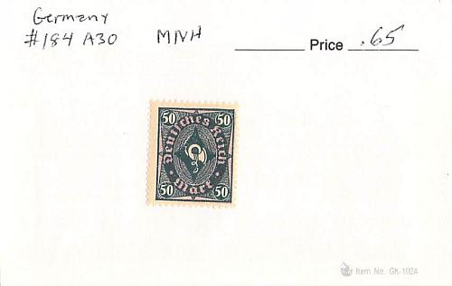 Germany 184 Unused 1 (SC0_846)