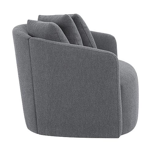 Beautiful Drew Chair by Drew Barrymore Charcoal Boucle