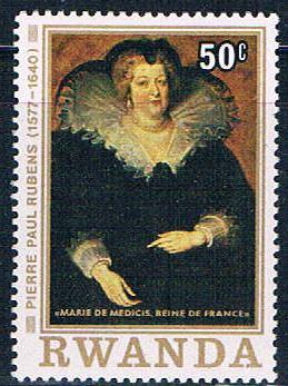 Rwanda 821 Unused Painting Marie de Medicis (R0324)+