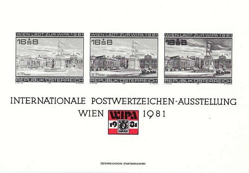 &Ouml;STERREICH AUSTRIA [1981] MiNr 1665 SD ( oG/no gum ) Gedenkblatt 7