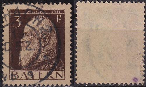 GERMANY Bayern Bavaria [1911] MiNr 0076 I c ( O/used ) [01] gepr&uuml;ft