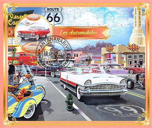 Madagascar 2022 Sheet Antique Cars mercury 1 value (TS0086)