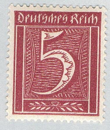 Germany 137 Unused Numeral 5 2 1921 (G0630)+