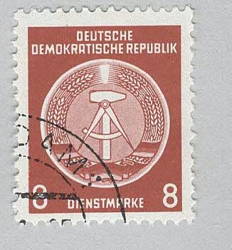 Germany DDR Arms of the Republic red 8 Used (BP89829)