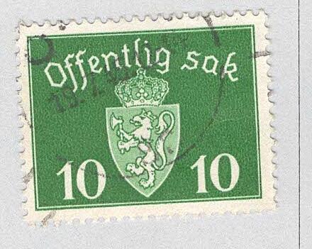Norway O35 Coat of Arms Used (BP93418)