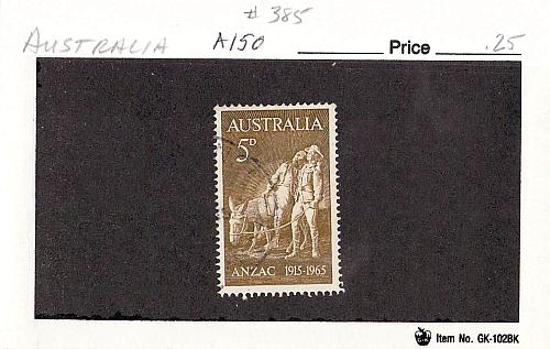 Australia 385 Used 1965 (SC0_083)