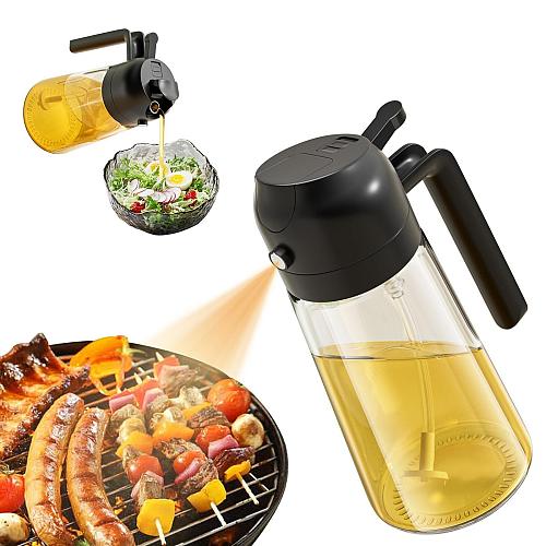 Oil Dispenser For Kitchen Oil Sprayer For Cooking 2 in 1 Oil Dispenser and Oi...
