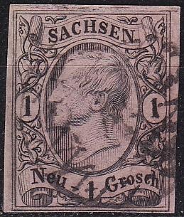 GERMANY Sachsen [1855] MiNr 0009 ( O/used ) [05]