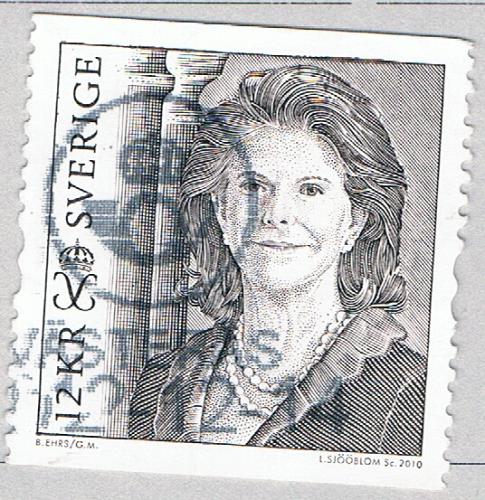 Sweden 2633 Used Queen Silvia 2010 2010 CV 3.50 (BP85832)