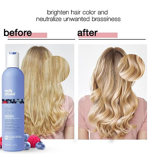 Milk_shake Silver Shine Purple Shampoo for Blonde Hair - Blonde Toner for Bra...