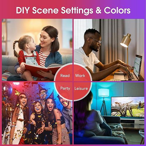 Energetic Light Bulbs Work with Alexa/Apple Home/Google Home/SmartThings Matt...