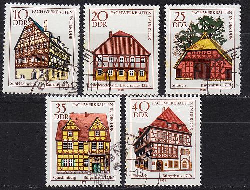 GERMANY DDR [1978] MiNr 2294-98 ( OO/used ) [01] Bauwerke