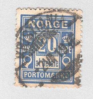 Norway J5 Numeral 20 Used (BP94519)