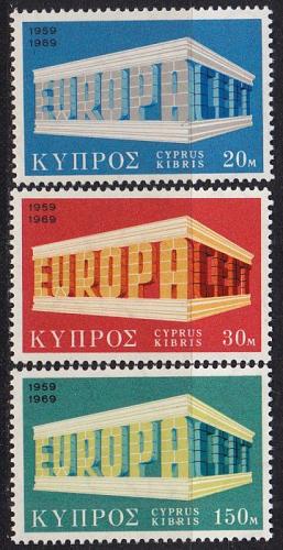 ZYPERN CYPRUS [1969] MiNr 0319-21 ( **/mnh ) CEPT