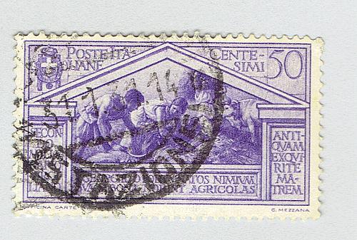 Italy 252 Harvesters at work 1930 Used (BP91824)