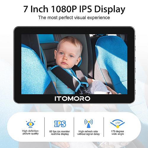 Itomoro Baby Car Camera Dual Camera 7'' HD 1080P Car Camera for Baby Display ...
