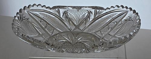 ABP Cut glass rectangular folded bread tray bob56