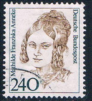 Germany 1492 Used Mathilde Annekie 1986 CV 2.00 (G0461)
