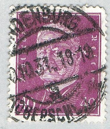 Germany 379 Used von Hindenburg 1 1928 (BP58202)
